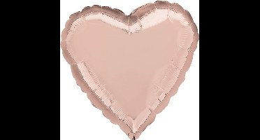 Standaard "Rose Gold Hart" Folie Ballon, 43cm
