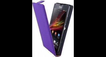 Mobiparts Premium Flip Case Sony Xperia SP Purple