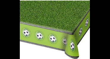 Folat - PE Tafelkleed voetbal (130 x 180cm) - WK voetbal 2026 - WK voetbal versiering - WK voetbal outfit - Nederland WK