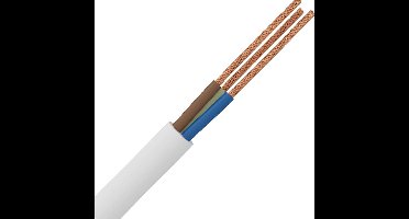 VMVL Kabel - Stroomkabel - 3x2.5mm - 3 Aderig - 10 Meter - H05VV-F - Wit