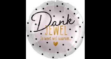 Folieballon Dankjewel, Feestjecreatief