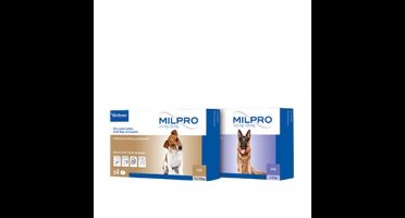 Milpro Ontwormingsmiddel - Hond Boven 5 Kg - 4 Tabletten