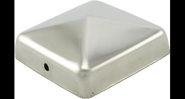 Paalornament RVS Piramide 91x91mm