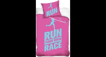 Dekbedovertrek Run roze