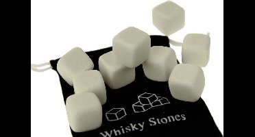 United Entertainment ® - Ijsblok vervanger - Whisky Stones Wit - Set van 9