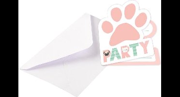 Amscan - Hello Pets - Uitnodigingen (8 stuks)