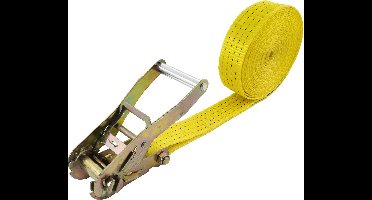 Wolfcraft 3277000 Spanband (eendelig) Trekkracht (lc) vastbinden (enkel/direct)=2000 daN (l x b) 8 m x 50 mm Ratelinric