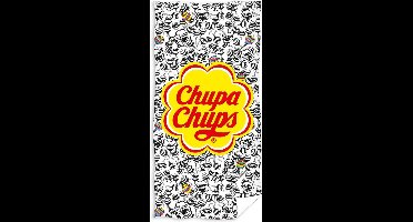 Carbotex Handdoek Chupa Chups Junior 70 X 140 Cm Katoen Geel/wit