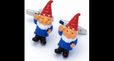 Manchetknopen - Tuinkabouter Rood en Blauw