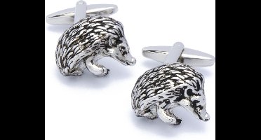 Manchetknopen - Egel Hedgehog Zilverkleurig