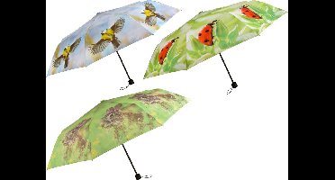 Paraplu met leuke print - opvouwbaar