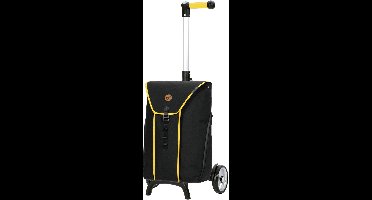 Andersen SHOPPER MANUFAKTUR Boodschappentrolley Unus Shopper Fun Bahne Yellow Zwart 119cm