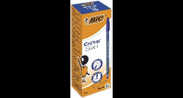 Pen Bic Cristal Exact Blauw (20 Stuks)
