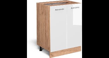 Vicco R-Line Keukenonderkast – 60 cm zonder werkblad Wit Hoogglans