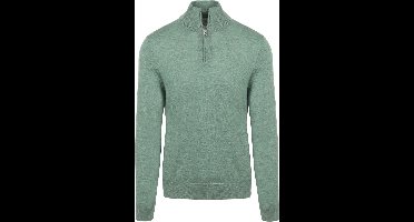 King Essentials The Michael Half Zip Pull Merino Groen - Maat XXL - Heren - Pullovers