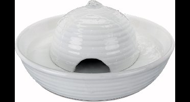 Trixie Vital Flow Mini - Drinkfontein - Keramisch - 800 mililiter - Stromend en stilstaand water - Wit