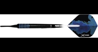 XQMax Dartpijlen Blue Shadow 80% Softtip 18 Gr Zwart/blauw