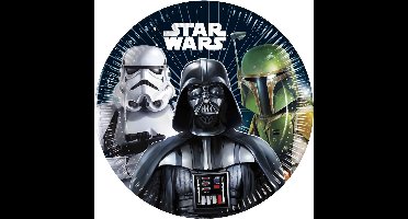 Vegaoo - 8 Star Wars Galaxy papieren borden 20 cm