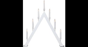 Star Trading kaarsenboog 'Vind', 7 lichtpunten, hout, wit