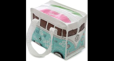 Lunchtas - Volkswagen - licht blauw - 4 liter - 16 x 21 x 12 cm - lunchtrommel - picknick/strand