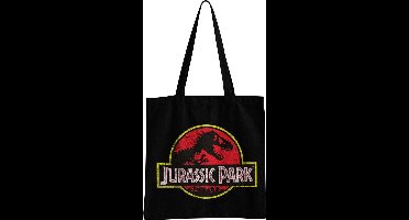 Jurassic Park Distressed Logo Tote Bag Tragetasche Black