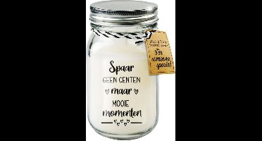 Black & White geurkaars - Spaar geen centen