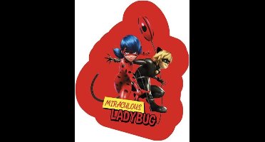 Miraculous Kussen Junior 35 Cm Polyester Rood/zwart