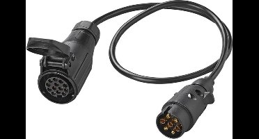 ProPlus Verloopkabel - 7-polig naar 13-polig - 80 cm - Duurzaam en eenvoudig te gebruiken