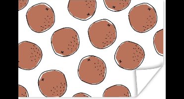 Poster Kokosnoten - Zomer - Patroon - 30x20 cm