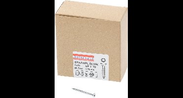 Hoenderdaal Spaanplaatschroef verzinkt platverzonken kop TX15 voldraad 3.5X40 (per 200 stuks)