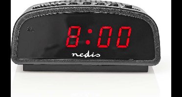 Nedis Digitale Tafelklok - LED - Snoozefunctie - Zwart