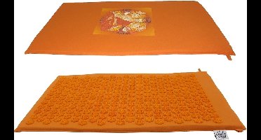 Green Tree - Acupressuur Mat - Spijkermat - Massage Mat - Drukpunten mat - Boeddha - Oranje