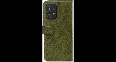 Mobilize - Geschikt voor - Samsung Galaxy A52 Hoesje - Elite Gelly Wallet Book Case Groen