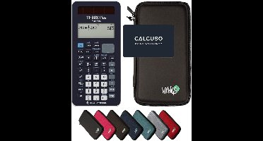 TI-30X Plus MathPrint incl. WYNGS Beschermhoes Zwart - Wetenschappelijke Rekenmachine - Basis Pakket