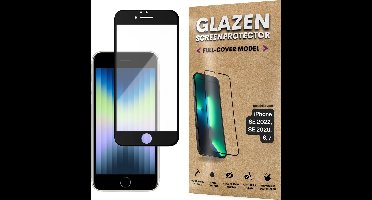 Screenprotector - Geschikt voor iPhone 7 / 8 / SE 2020 - Gehard Glas - Full Cover Tempered Glass - Case Friendly