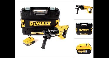 DeWalt DCH 133 NT Snoerloze combihamer 18V 2.6J SDS plus Brushless + 1x accu 5.0Ah + TSTAK - zonder lader