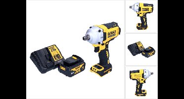DeWalt DCF 892 M1 accu-slagmoersleutel 18 V 812 Nm 1/2" borstelloos + 1x oplaadbare accu 4.0 Ah + lader