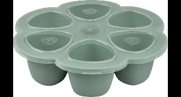 Béaba Siliconen Multiporties - 6x90 ml - Babyvoeding Opbergvorm - BPA-vrij - Groen