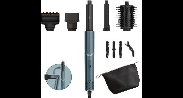Shark FlexStyle Limited Edition 5-in-1 Föhn en Multistyler - Inclusief Airstyler, Concentrator, Krultang en meer Accessoires - Blauw - HD450TLEU