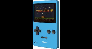 Qware - Retro Gamer - Retro Spelcomputer - Retro Console - Mini Spelcomputer - 2.8 inch - 8-Bit - 240 Games - Klassiek - Nostalgie - Spelletjes - Blauw