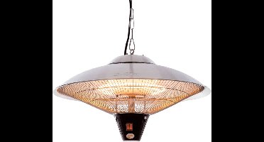 Sunred – Sirius - Bright lijn - Zilver – Hangend model - Terrasverwarmer – Halogeen technologie – 2100W – ECO – 3 standen – Elektrische heater – heater