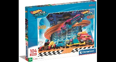 Clementoni - Puzzel - 104 Stukjes - Hot Wheels - Kinderpuzzel - Vanaf 6 jaar