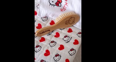 HELLO KITTY houten babyborstel bruin