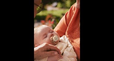 Set van 2 ultra zachte lolly 0-6 maanden forest friends blauw, bedrukt