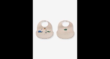 Set van 2 slabbetjes Ember beige