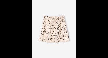 Meisjesrok met print beige