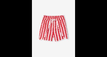 Short voor meisjes in seersucker rood, gestreept