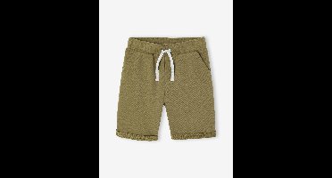 Jongensbermuda van molton kaki