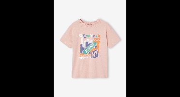 T-shirt voor jongens met grafisch motief rouge