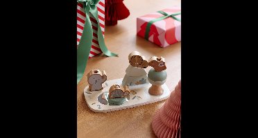 Evolutieve stapelplank van FSC®-hout TANZANIE geel